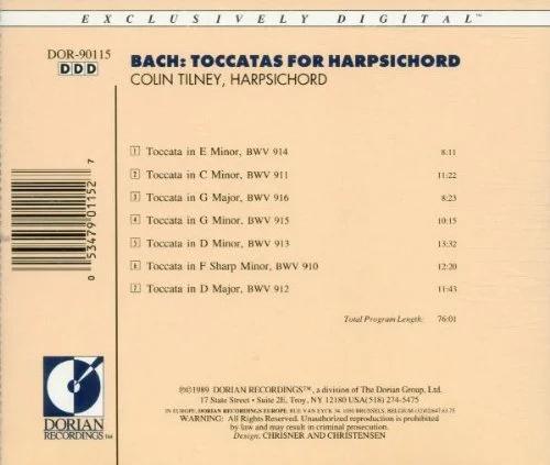 Bach: The Seven Toccatas for Harpsichord — Sono Luminus